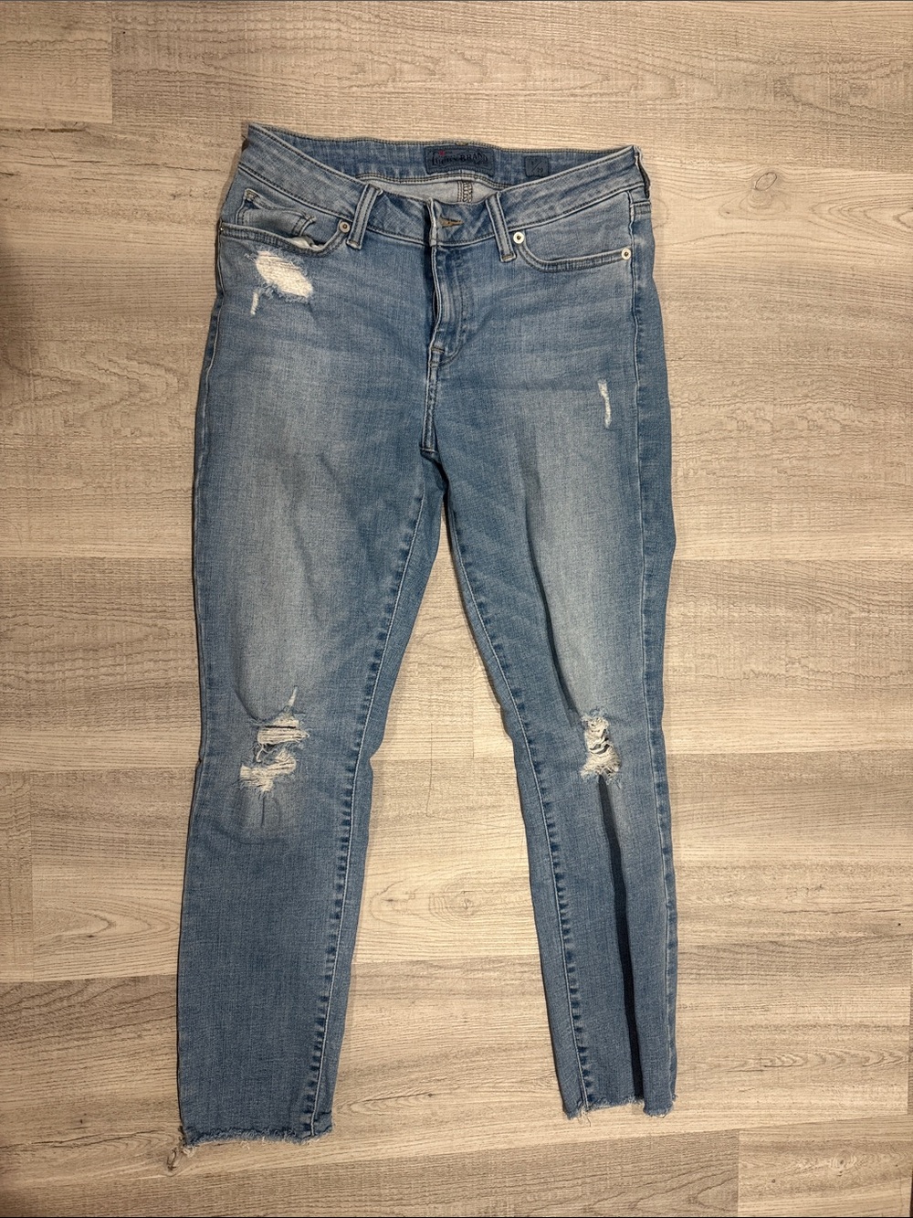 Lucky Brand Light Blue Distressed Skinny Jeans